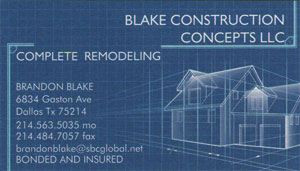 Contact Blake Construction - Blake Construction